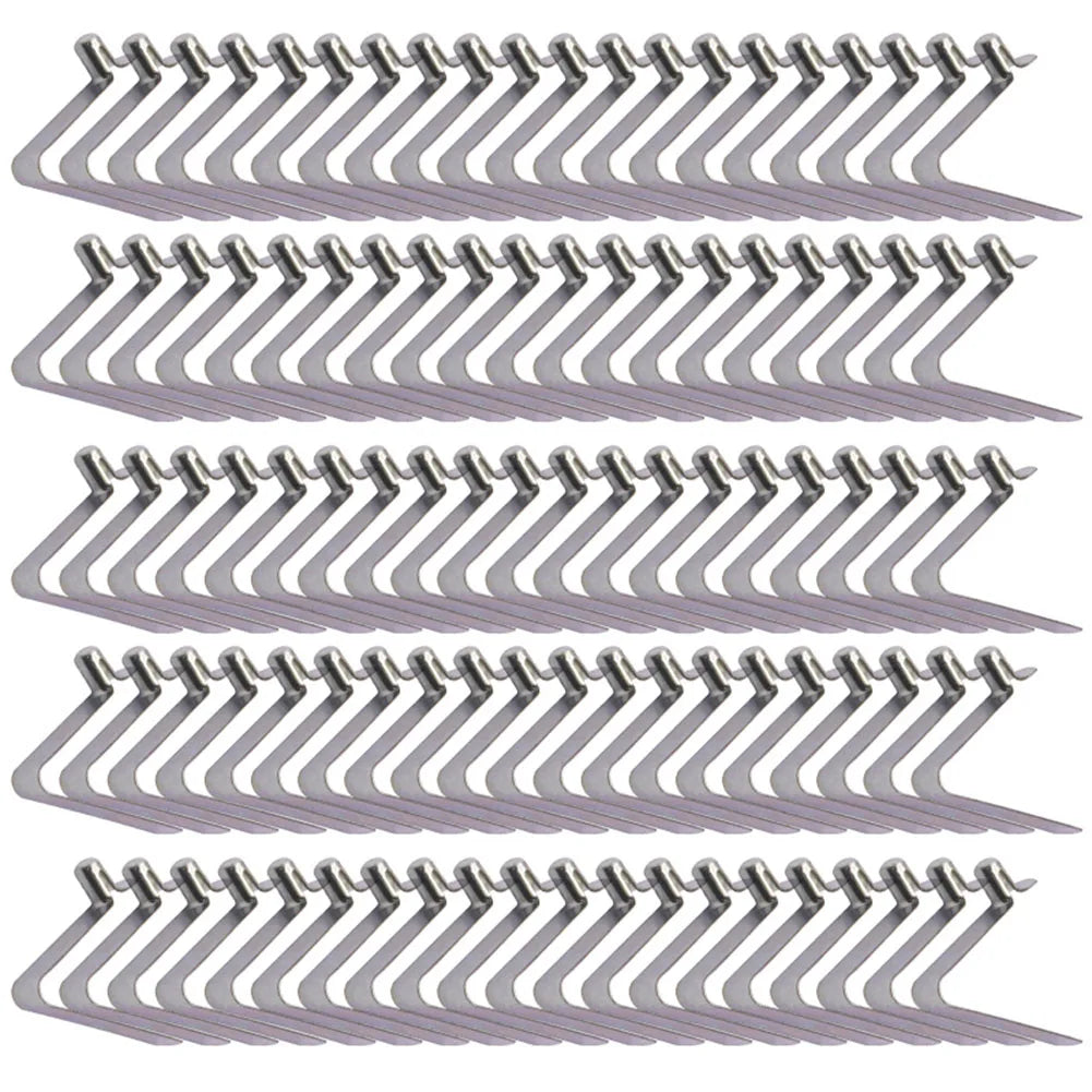 100pcs Kayaking Paddle V-Shaped Spring Clip Locking Tube Pin Push Clip For Tent Pole 5.5mm Kayak-Paddle Spring Clips Boat Access