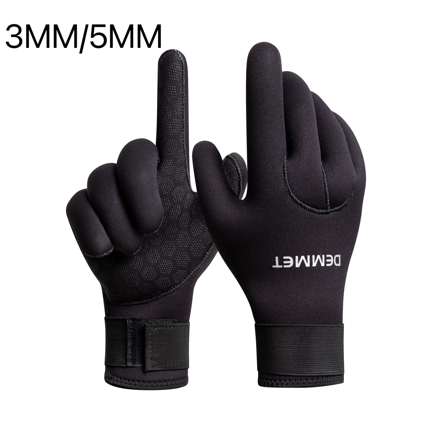 3mm 5mm neoprene mergulho inverno luvas aquecidas para homens mulheres mergulhador wetsuit canoagem spearfish luva de caça subaquática