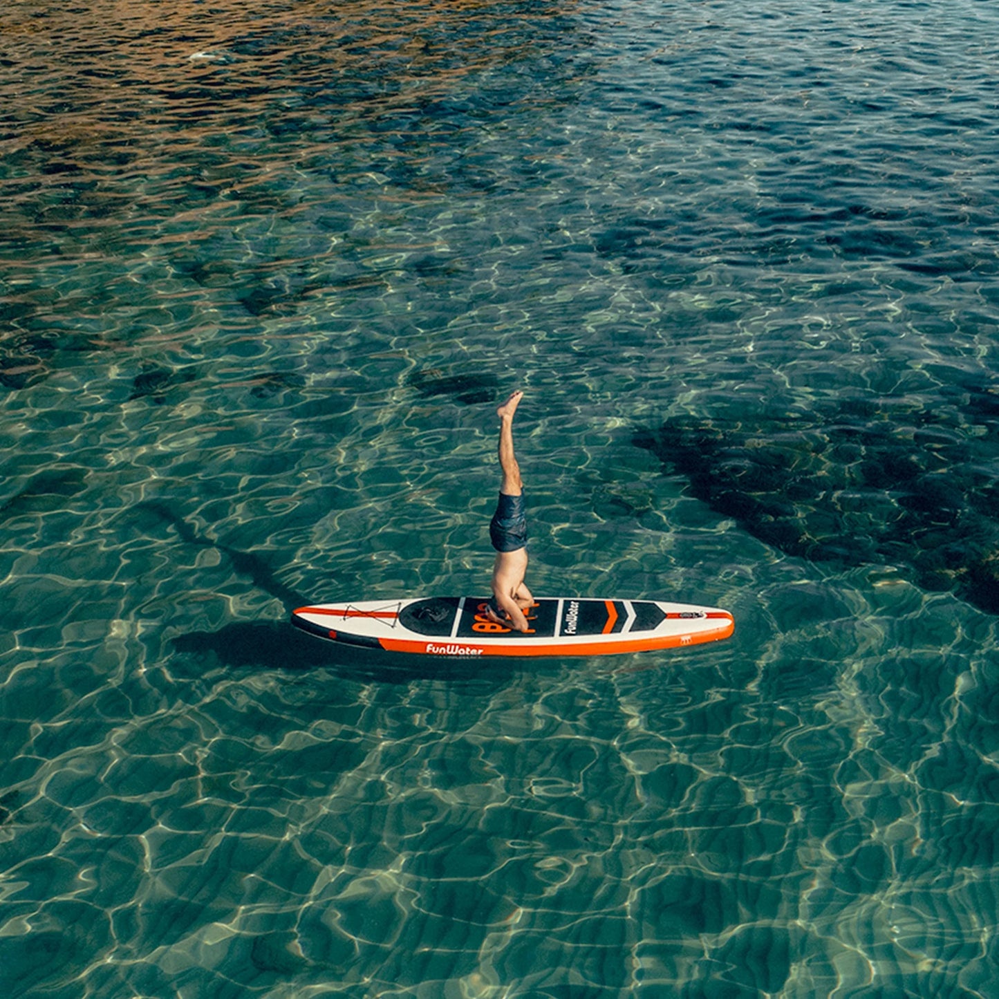 FunWater 11' Inflatable Stand Up Paddle Board SUP Surfboard Set 335cm Ultra-Light Non-Slip Deck with Pump Paddle Backpack Leash