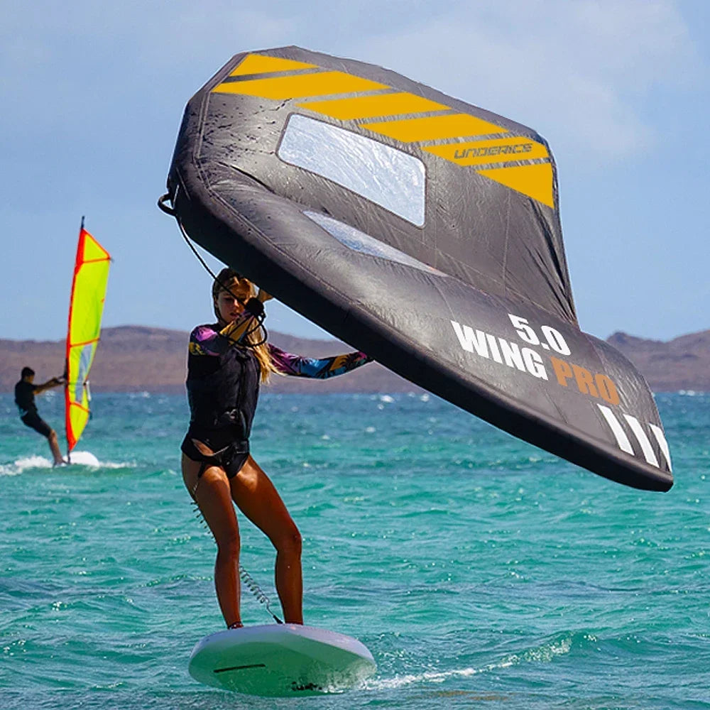 Wingfoil Hydrofoil 4.1/5.0/6.1m² Surfing Wing Foil Inflatable Wing foil Independent Air Bag Carbon Fiber Handle Surf Accessory