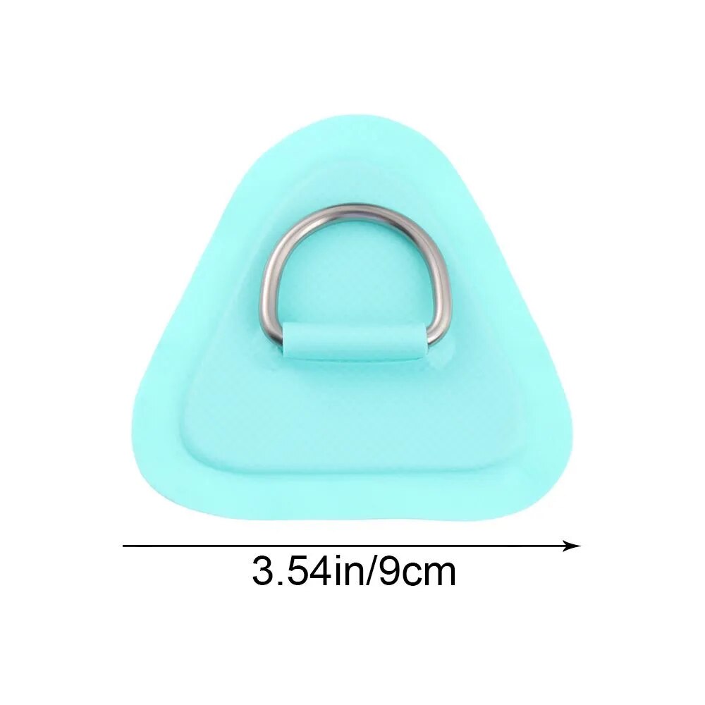 1PC Surfboard Dinghy Boat PVC Patch With Stainless Steel D Ring Pad/Patch Inflatable Boat Patch Deck Rigging Sup Bungee Rope Kit