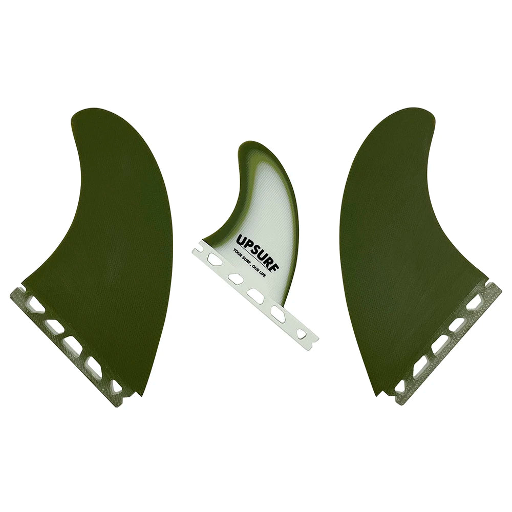 UPSURF Future Quilhas Tri Fins T1 3 FINS Thruster Fiberglass Surfboard Fins Single Tab Surfing Equipment Accessory Tabla de Surf
