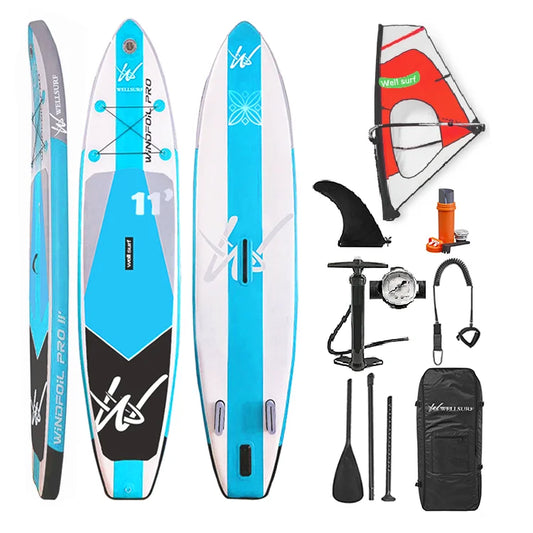Windsurf All Round Paddle Board Inflatable Surfboard Windsurfing SUP Sailing on Sea for Athlete or Technical Player
