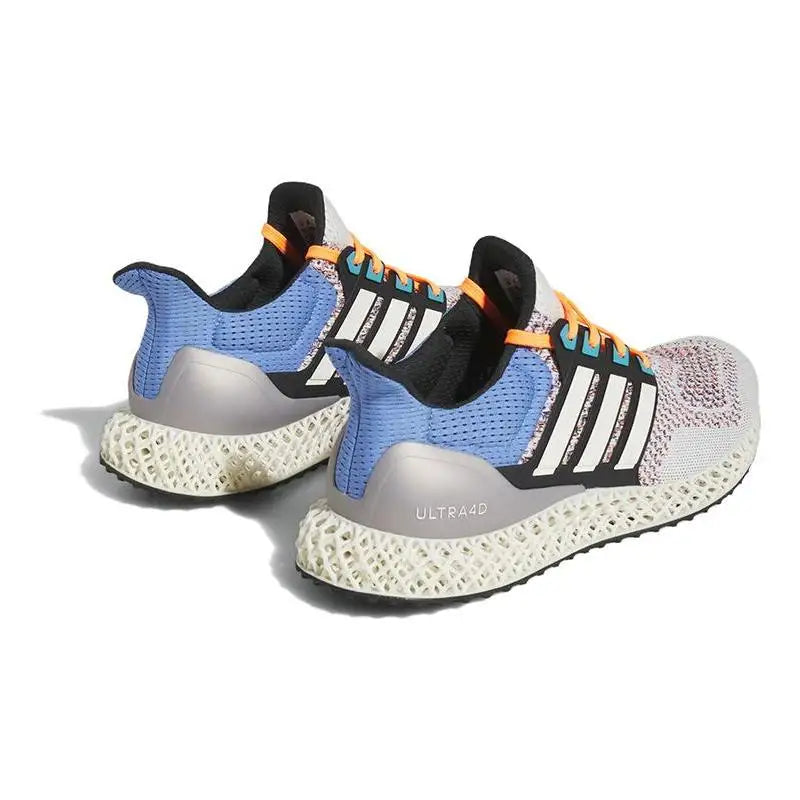 adidas Ultra 4D Chalk Blue Fusion Orange Sneakers shoes HP9735