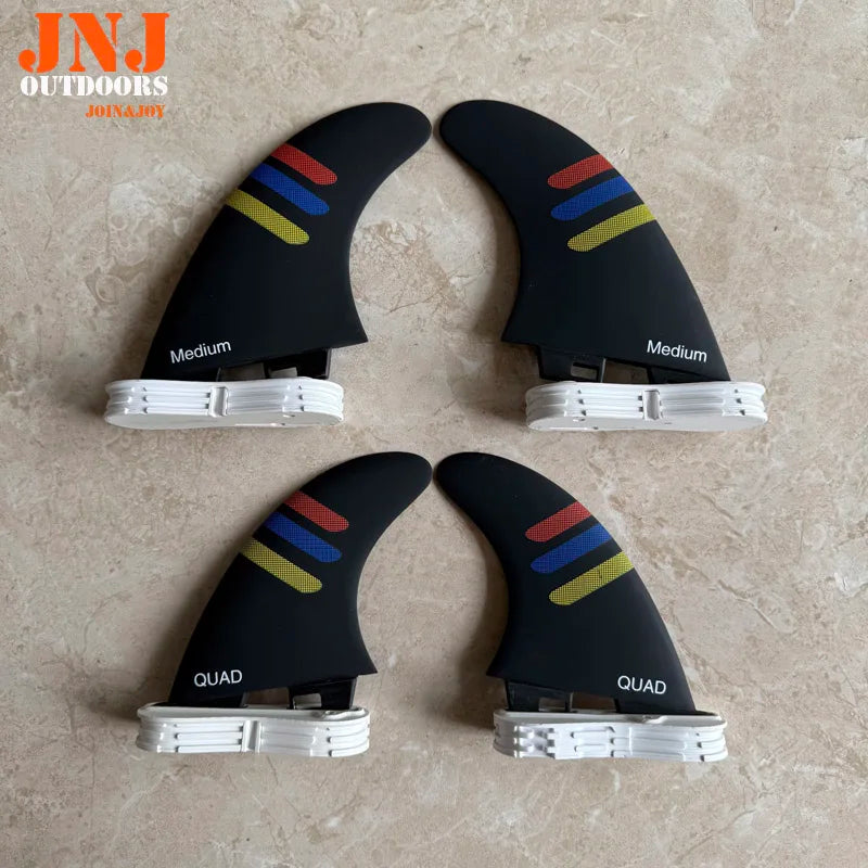 JNJ-FCS 2 Future Performer Medium Or Large + Gx Fiberglass Surfboard Quad Fins 4Pcs