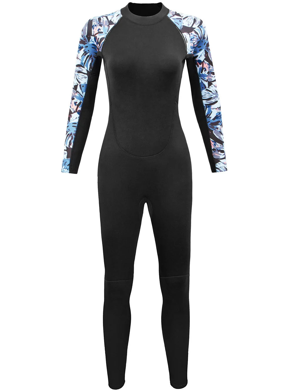 Women Wetsuit 3mm Neoprene One-Piece Diving Suit Swimsuit Keep Warm Long Sleeves Surfing Swimming Diving Kayaking Freediving