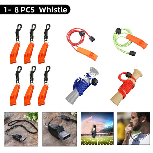 1-10PC Outdoor Kayak Scuba Diving Rescue Emergency Safety Whistles Water Sports Outdoor Survival Camping Boating SwimmingWhistle