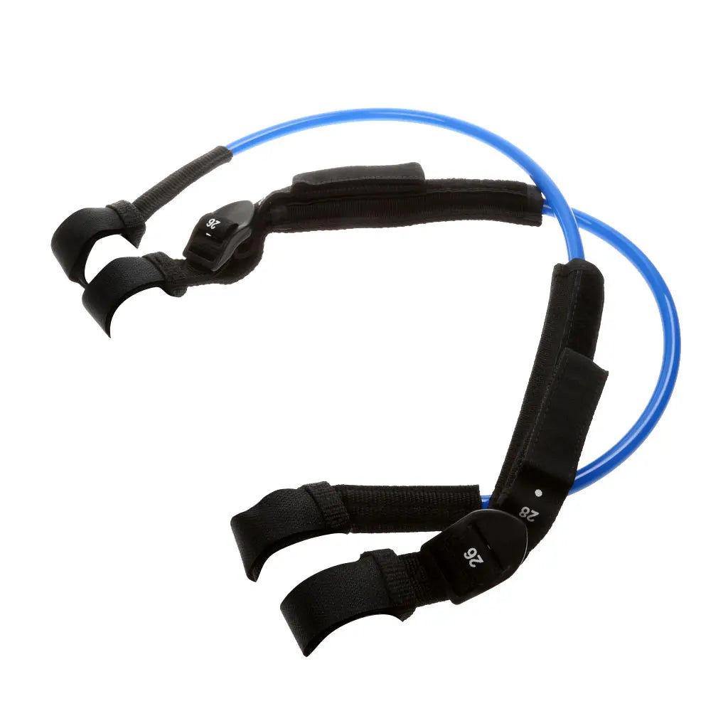 MagiDeal Professional 2Pcs TPU Adjustable Windsurfing Harness Non-Slip Line Water Sport Wind Surfing Tools 56-71cm Blue/Orange