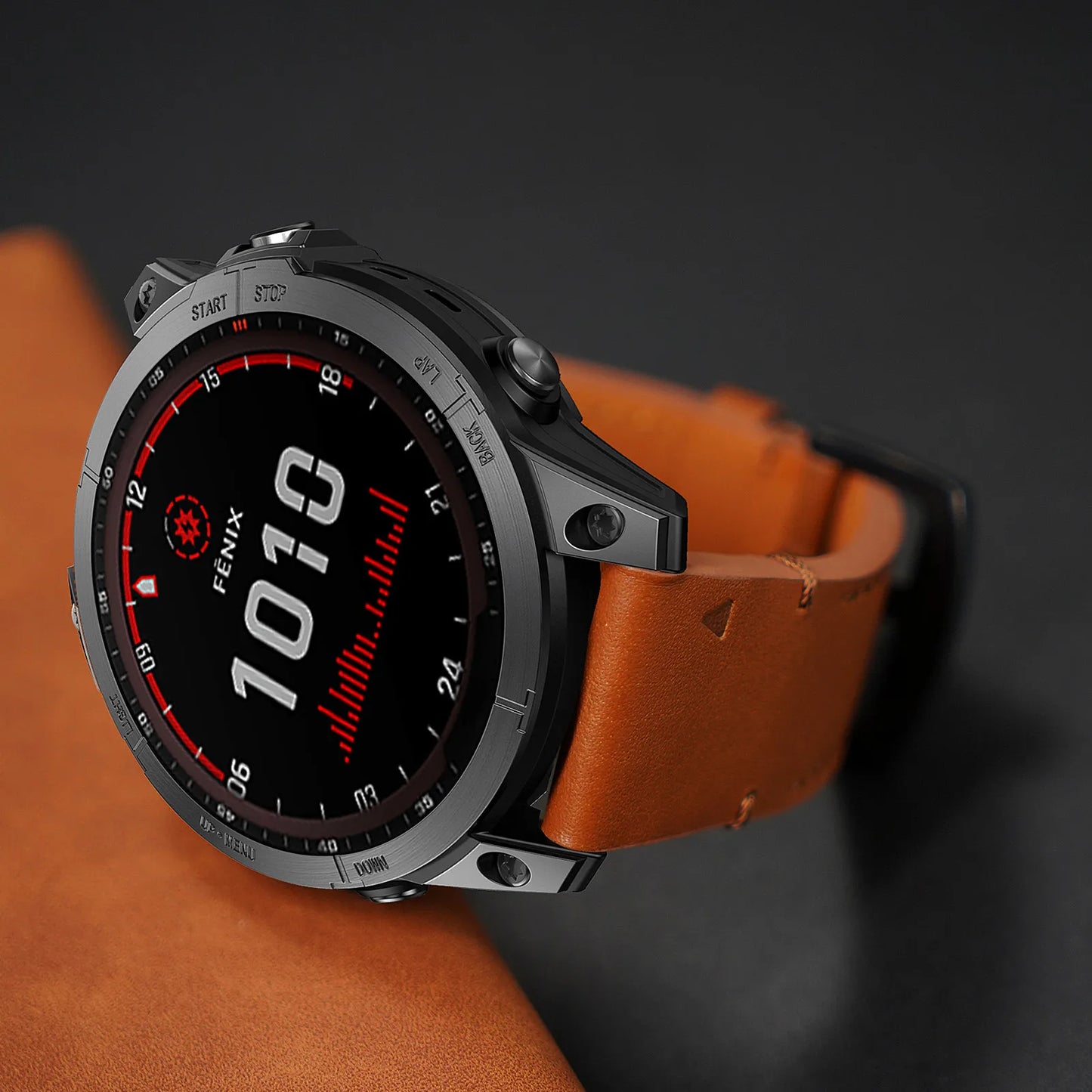 Anbest pulseira de couro genuíno para garmin tactix 7 pro/fenix 6x pro banda de ajuste rápido para fenix 5/6/7/instinct pulseira