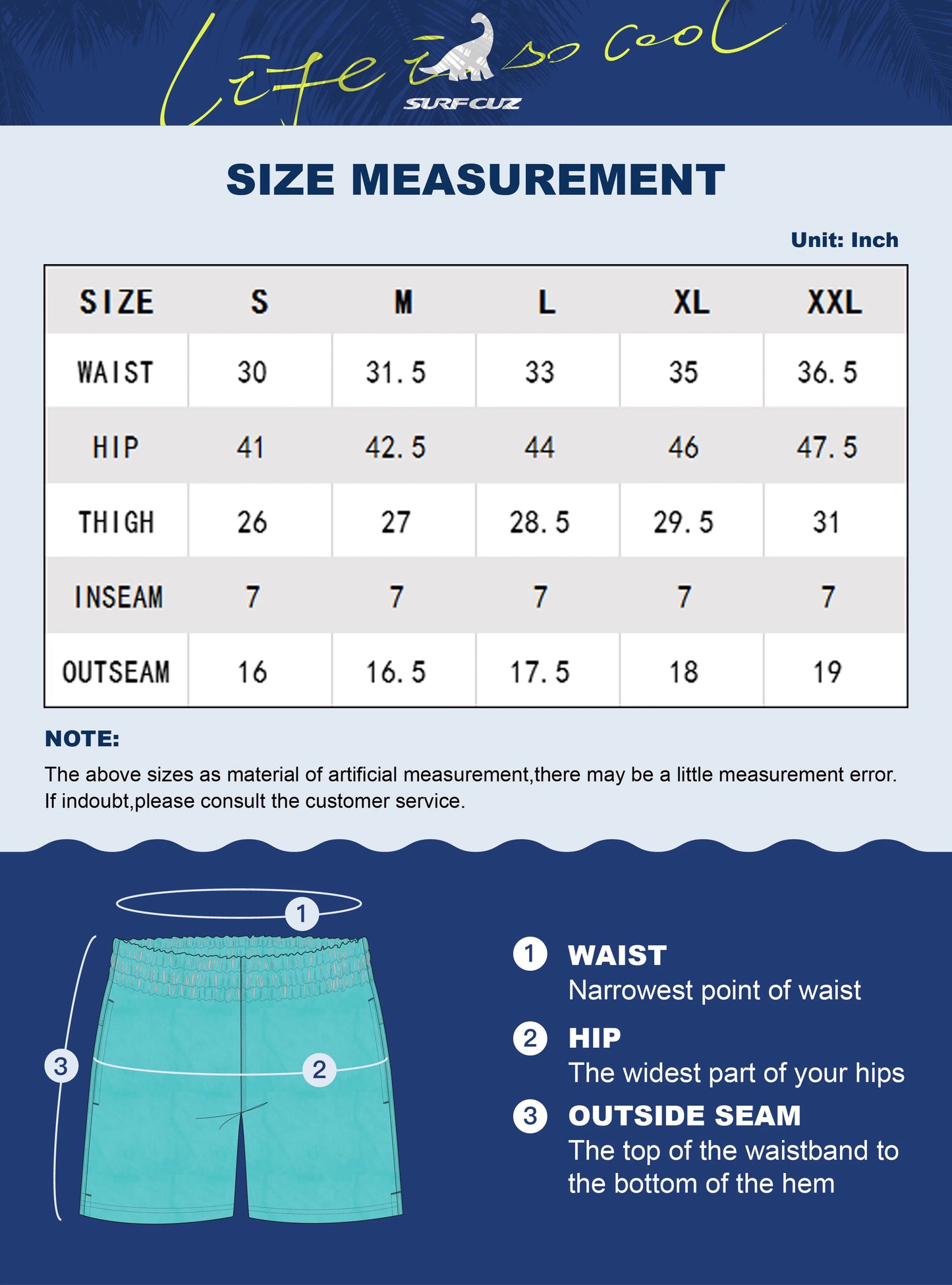 SURFCUZ Mens Swim Shorts Striped Quick Dry Beach Board Shorts with Mesh Lining Summer Male Swimwear Swimming Trunks for Men