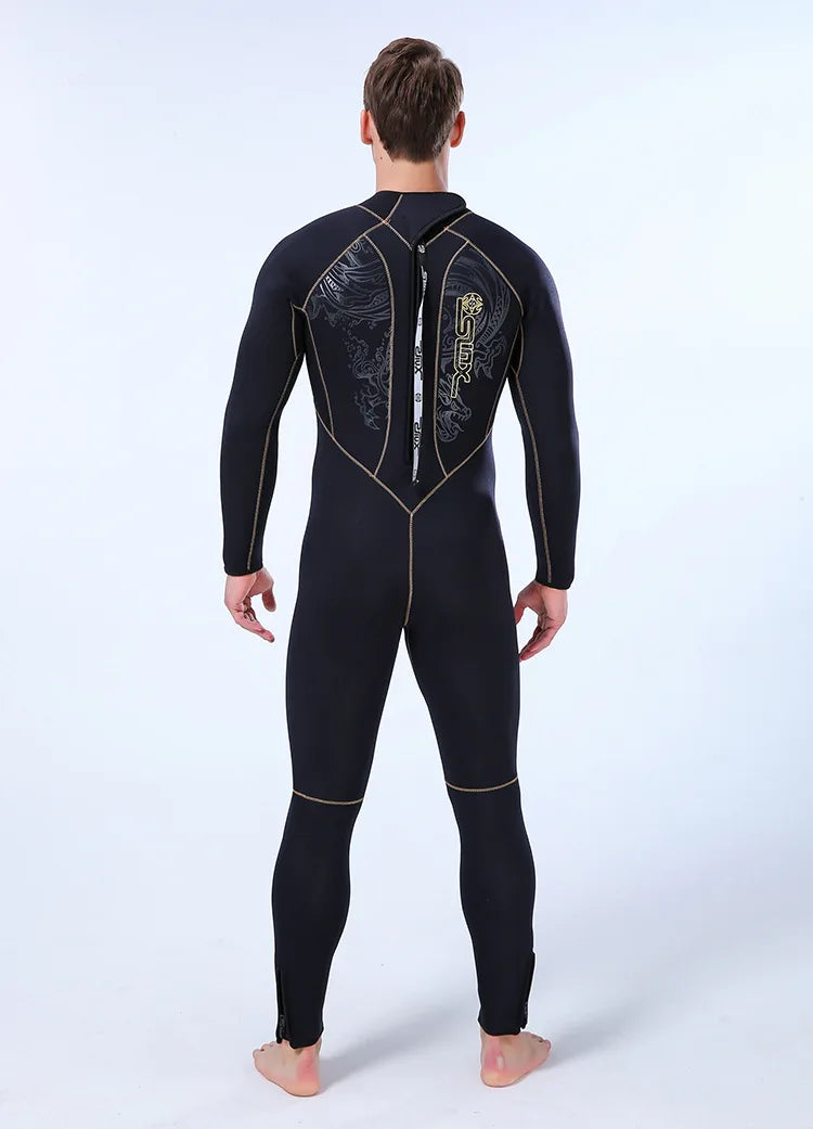 5mm Men's Wetsuit Thicken Long Sleeve Diving Clothing Sub Fishing Neoprene Surf Snorkeling Swimwear Sailing Suit Beach Equipment