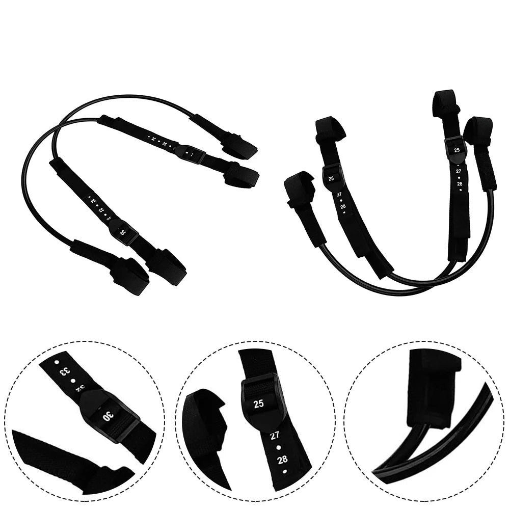 NonSlip Adjustable Windsurfing Harness Line 2 Pieces Heavy Duty PU Material Suitable for Windsurf and Surfing Gear Replacement