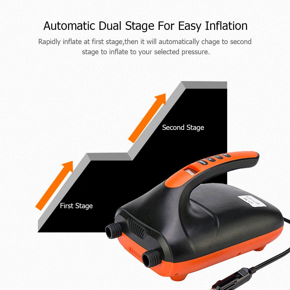Air Pump Electric Air Pump 16PSI Single Stage Portable Air Pump with Nozzles Inflatable Pump Double Stage Electric Air Pump