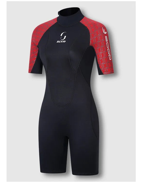 3MM Men Neoprene Wetsuit Scuba Diving Windsurf Hunting Surf Swimwear Underwater Fishing Swimming Short Sleeve Wetsuit Kitesurf