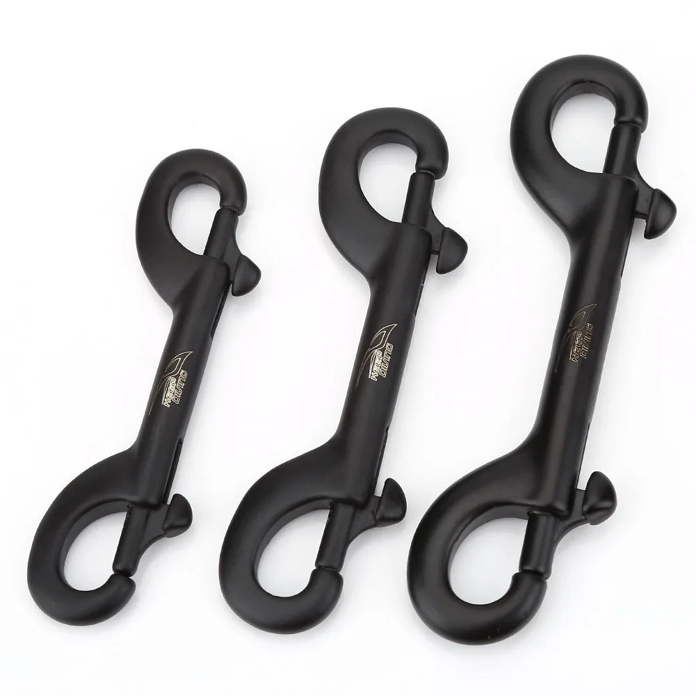 Diving Clip KEEP DIVING Durable Stainless Steel Double Ended Clip Hook Bolt Snap Scuba Diving Buckle Diving Double Head Hook