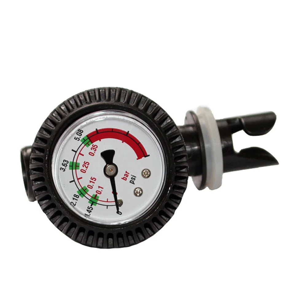 Medidor de pressão de ar 0-5.08 psi barômetro para caiaque barco inflável jangada sup