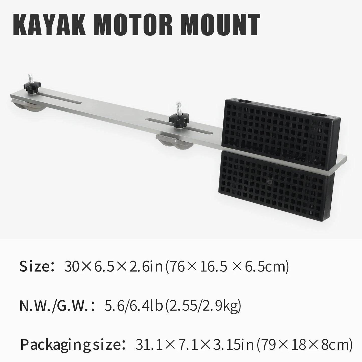 KOETSU Kayak Trolling Motor Mount - Ambidextrous Trolling Motor Mount for Quick and Easy Kayak Trolling Motor Setup