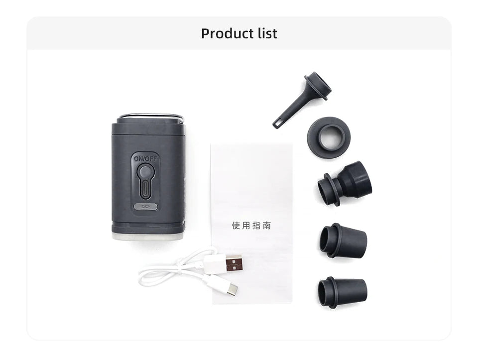 Electric Air Pump Portable Wireless Air Compressor Inflator/Deflator Pumps for Inflatable Cushions Air Beds Boat Swimming Ring