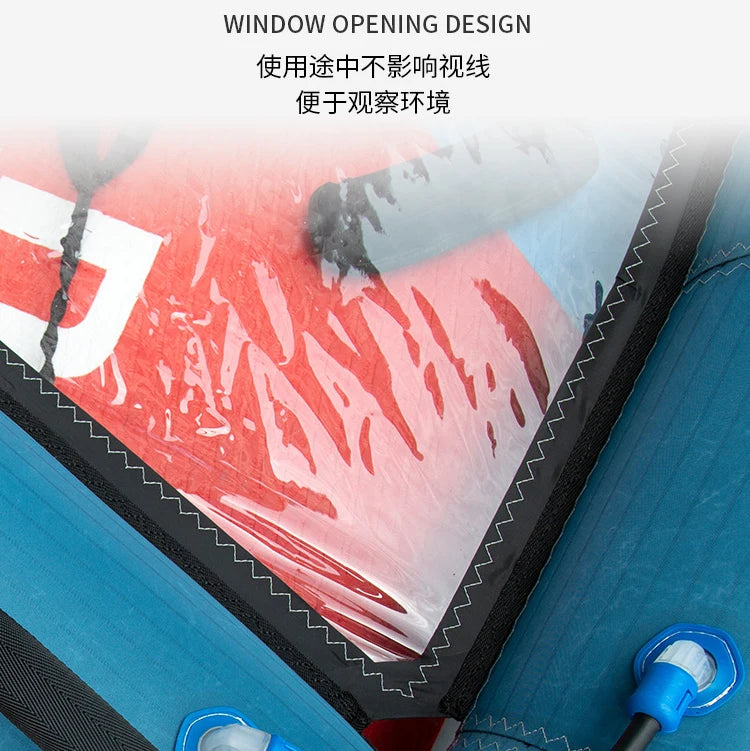 Portable Stand-up Windsurfing Set Water SUP Inflatable Kiteboards with Dual Tail Fins Inflatable Stand Up Paddleboard SUP Board