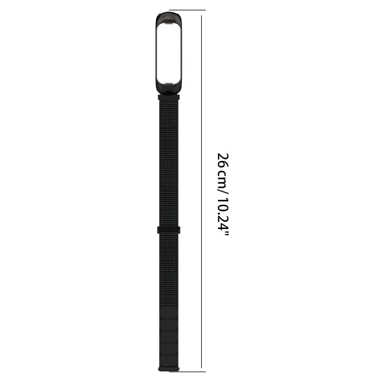 Pulseira de nylon para samsung galaxy fit 2 banda com moldura de liga de zinco relógio de pulso para samsung galaxy fit2 sm r220 pulseira de substituição