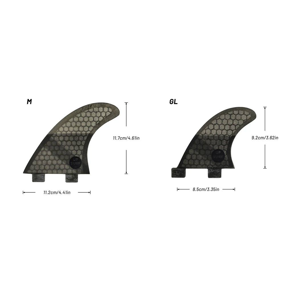 Tri-quad Fin Set UPSURF FCS Surfboard Fins G5+GL(4-5 Fins) Fiberglass Honeycomb UP Surf Fins Quilhas Surfing Accessoriea