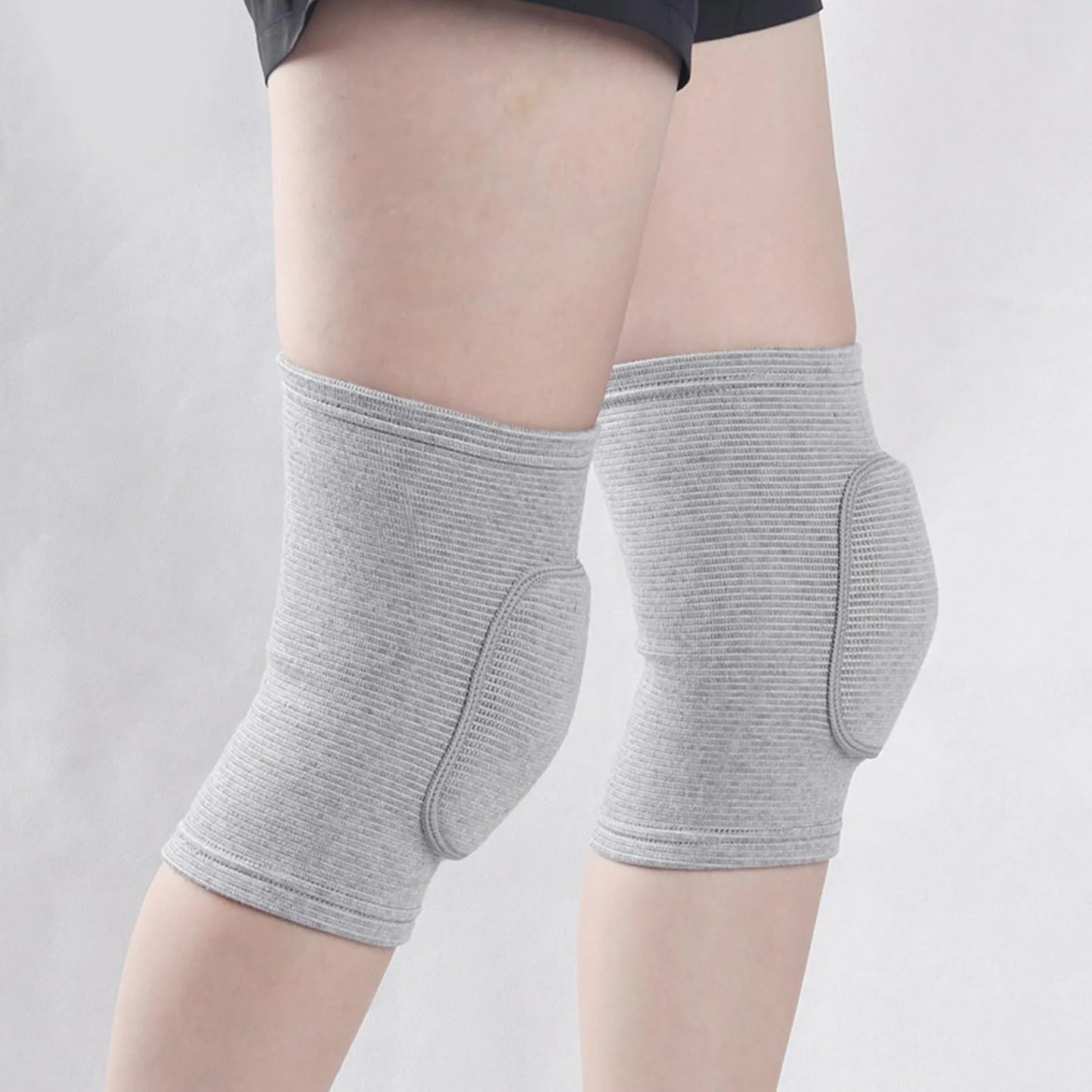 2pcs Sports Compression Knee Pads Elastic Knee Protector Thickened Sponge Knee Brace Support for Dancing Workout Training