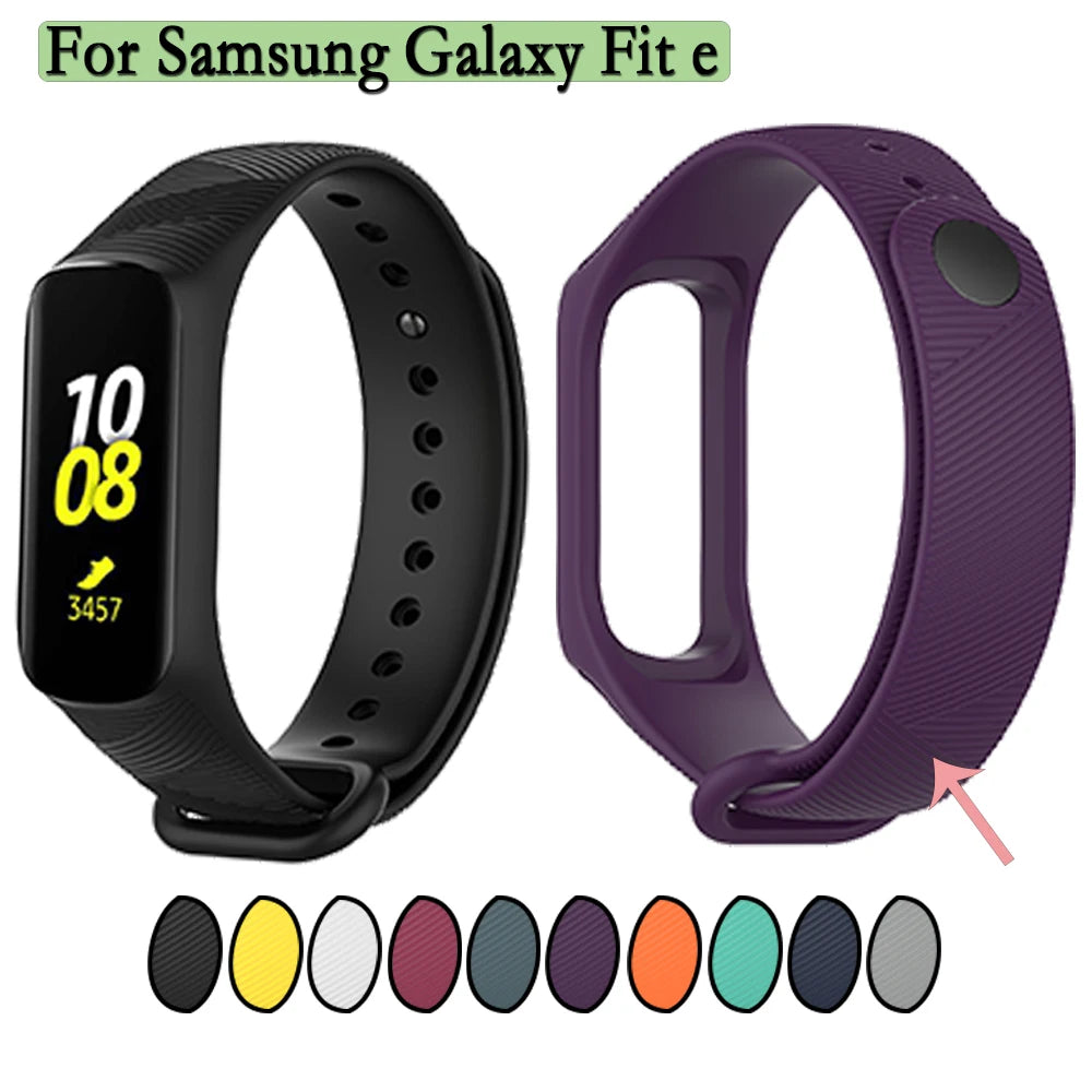 Pulseira inteligente para samsung galaxy fit-e r375 esporte pulseira de relógio de silicone macio para samsung galaxy fit e SM-R375 pulseira