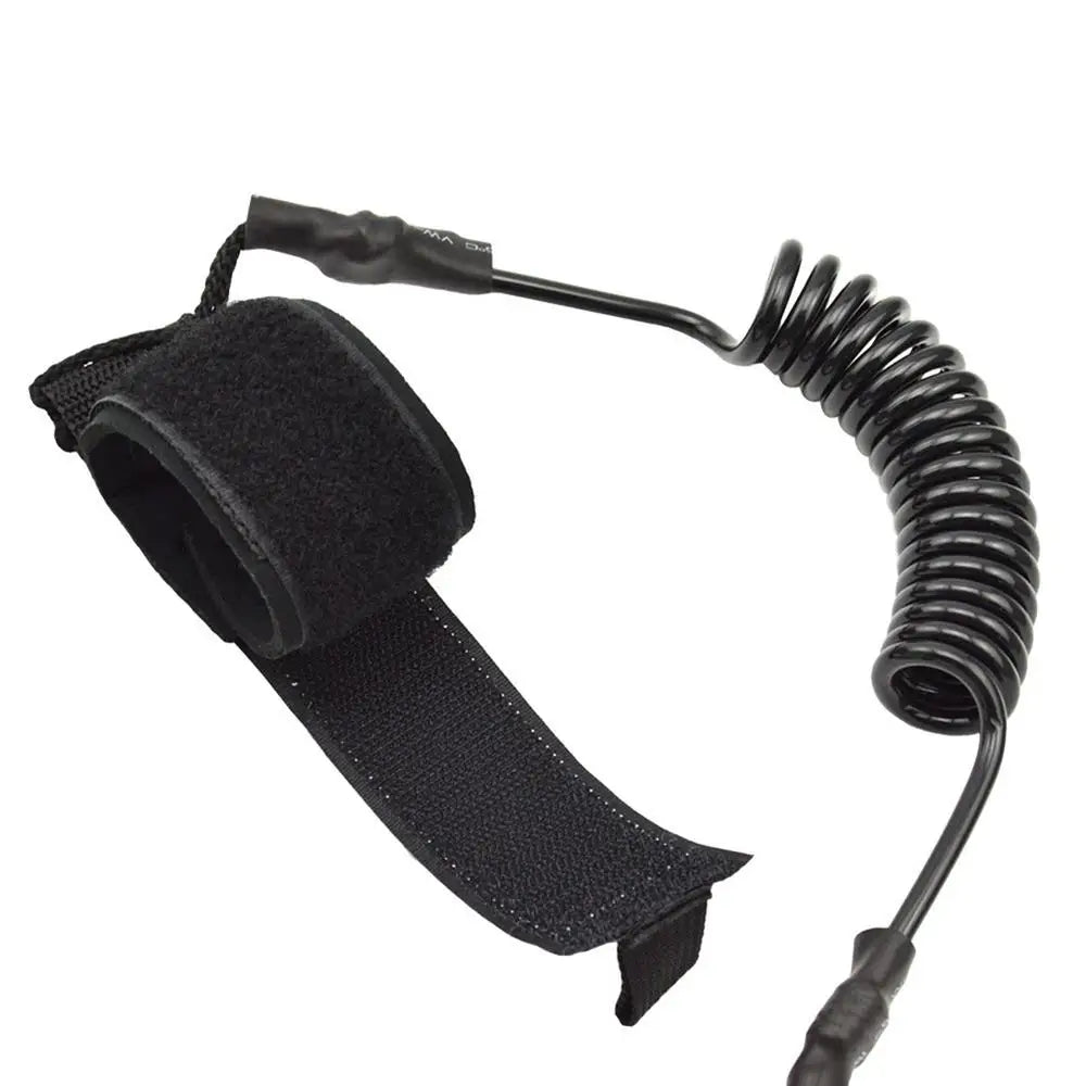 1.5m S UP Paddle Coiled Leash Surfboard Ankle Leash Super Strong Webbing Paddle Board Surf Leg Cuff
