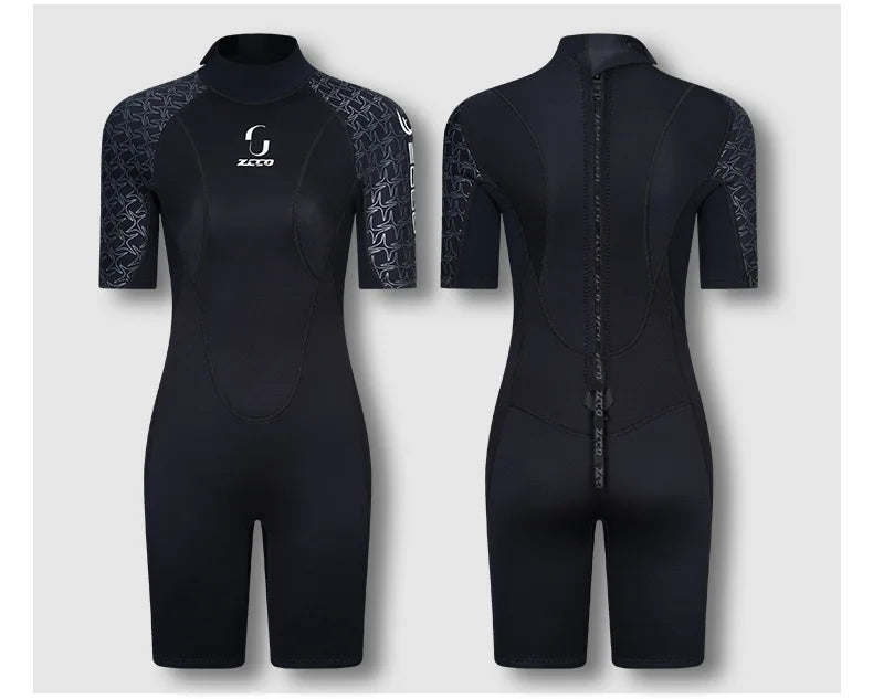 3MM Men Neoprene Wetsuit Scuba Diving Windsurf Hunting Surf Swimwear Underwater Fishing Swimming Short Sleeve Wetsuit Kitesurf
