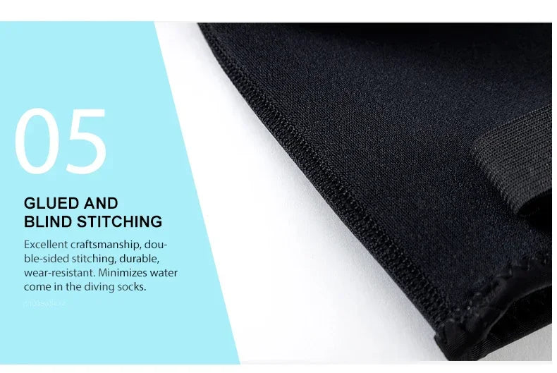 3mm Neoprene Socks 3mm Wetsuit Shoes Non-slip Surf Swimming Fins Socks Elasticity Beach Boots Warm Socks for Snorkeling Diving