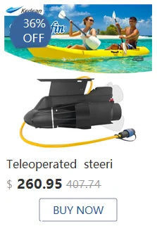 Electric fin power fin underwater motor waterproof motor inflatable paddle canoe fishing boat underwater thruster Jet Propeller