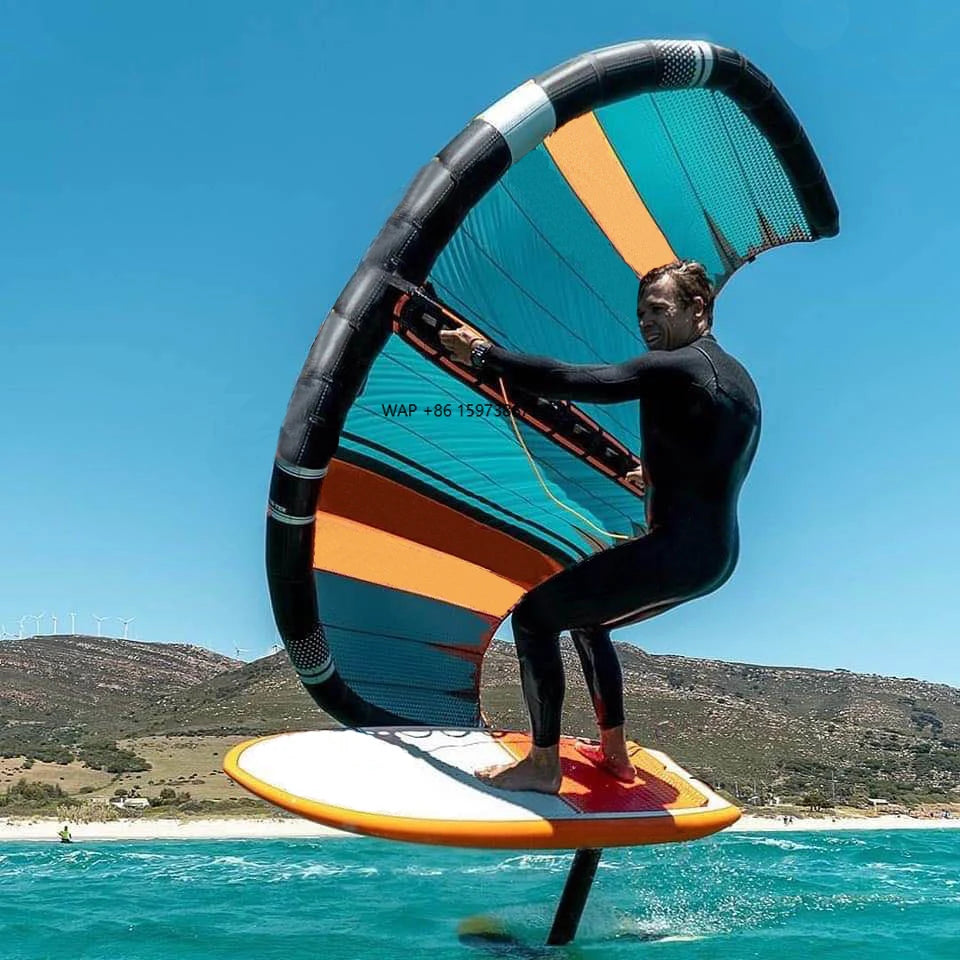 Kite Surfing Double Barrel Inflatable Wing Foil Windsurfing Windsurfing Kite Surfing Kite Surfboard Traction Pad Wing 4m Surfing