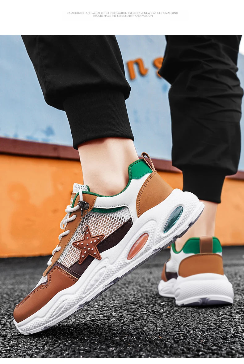 Men's Summer Fresh Breathable Mesh Casual Sneakers Original Comfort Lightweight Sports Running Shoes for Men