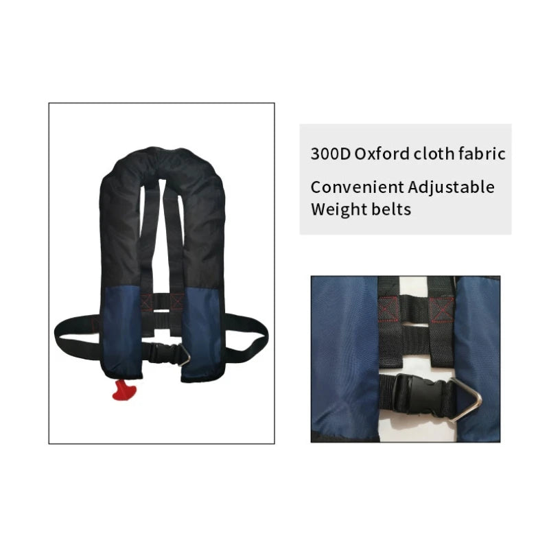 Professional Fishing Vest Self Inflatable Life Jacket Manual Vest Adult 150N 100N Auto Water Sports Rafting Boating Accessories