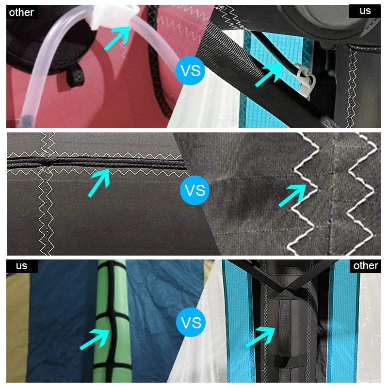 Kite Surfing Double Barrel Inflatable Wing Foil Windsurfing Windsurfing Kite Surfing Kite Surfboard Traction Pad Wing 4m Surfing