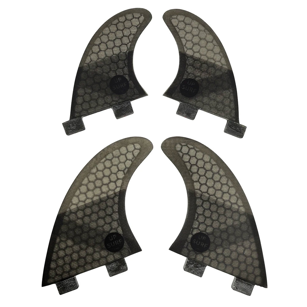 Tri-quad Fin Set UPSURF FCS Surfboard Fins G5+GL(4-5 Fins) Fiberglass Honeycomb UP Surf Fins Quilhas Surfing Accessoriea