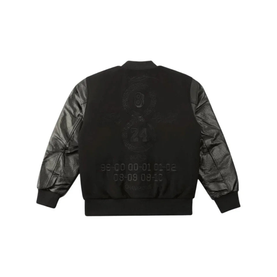 Nike Destroyer Jacket Leather Sleeve Men s Vintage Baseball Wool Winte AQUA Store