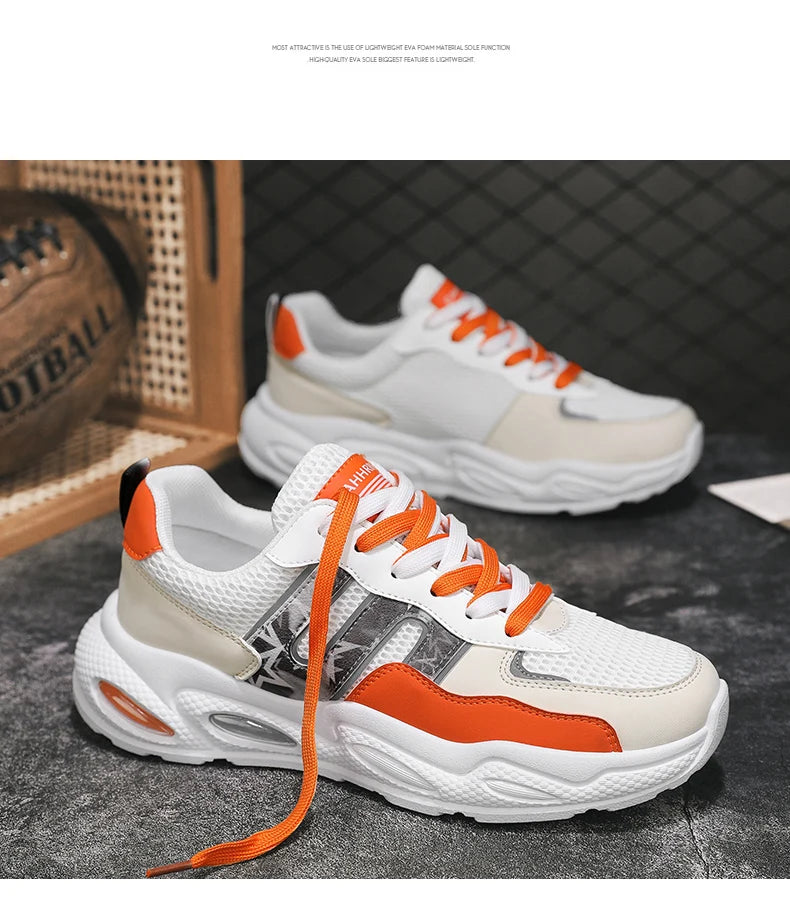 Hot Sale Men's Casual Sneaker Autumn Mixed Color Mesh Outdoor Shoes for Mens Trendy Mans Tennis Sports Lightweight Male Sneakers