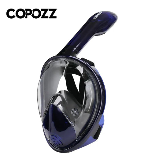 Copozz mergulho subaquático caça máscara de mergulho anti nevoeiro máscara respiração para câmera gopro masculino feminino máscara facial completa adulto