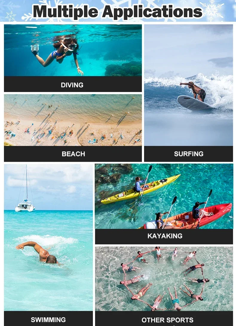 3mm Neoprene Socks 3mm Wetsuit Shoes Non-slip Surf Swimming Fins Socks Elasticity Beach Boots Warm Socks for Snorkeling Diving