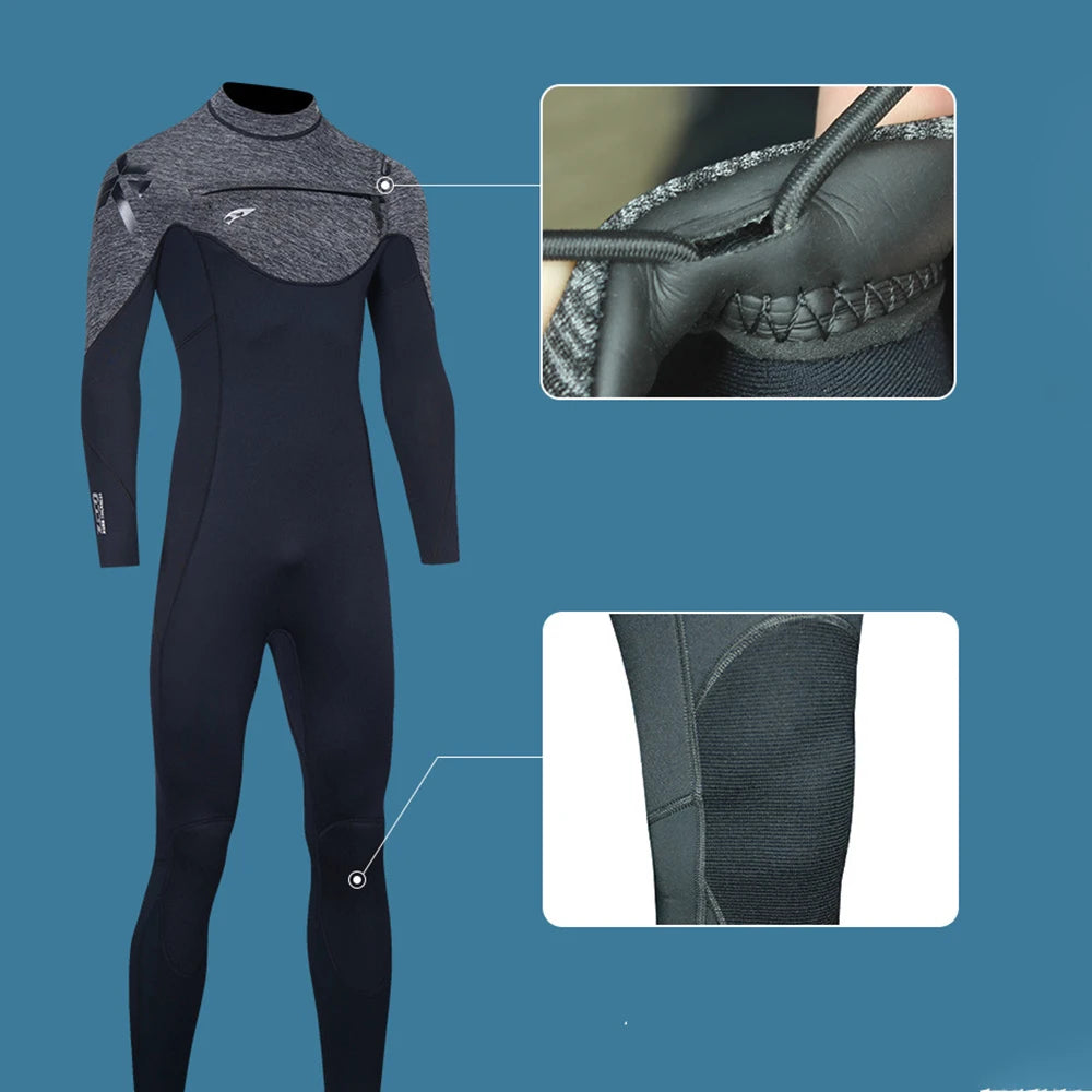 Women Men 3mm Neoprene Wetsuit  Scuba Diving Thermal Winter Warm Wetsuits Full Suit Swimming Surfing Kayaking Equipment