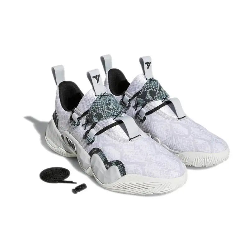 adidas Trae Young 1 Light Solid Grey Snakeskin Sneakers shoes H67753
