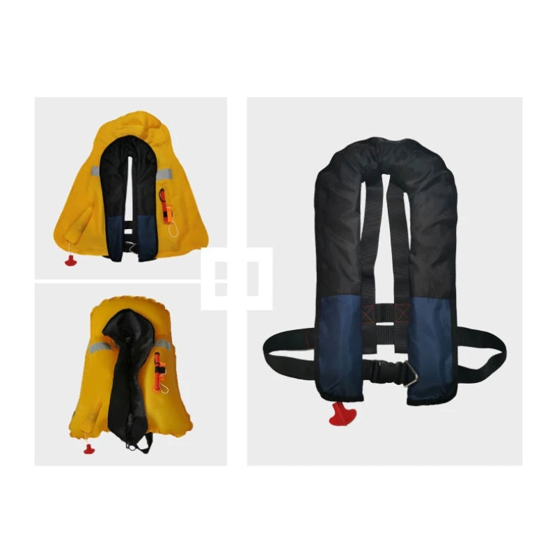 Professional Fishing Vest Self Inflatable Life Jacket Manual Vest Adult 150N 100N Auto Water Sports Rafting Boating Accessories