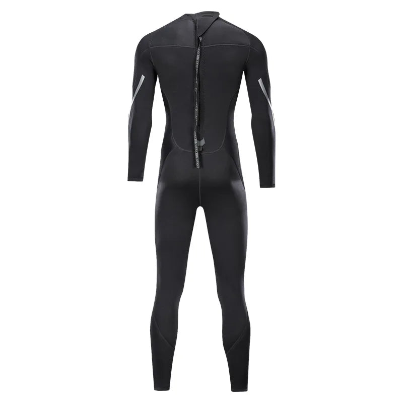 Neoprene Wetsuit 3mm Mens Long Sleevele One Piece Wetsuit Ultra Elastic Diving Suit Water Swimming Surfing Triathlon