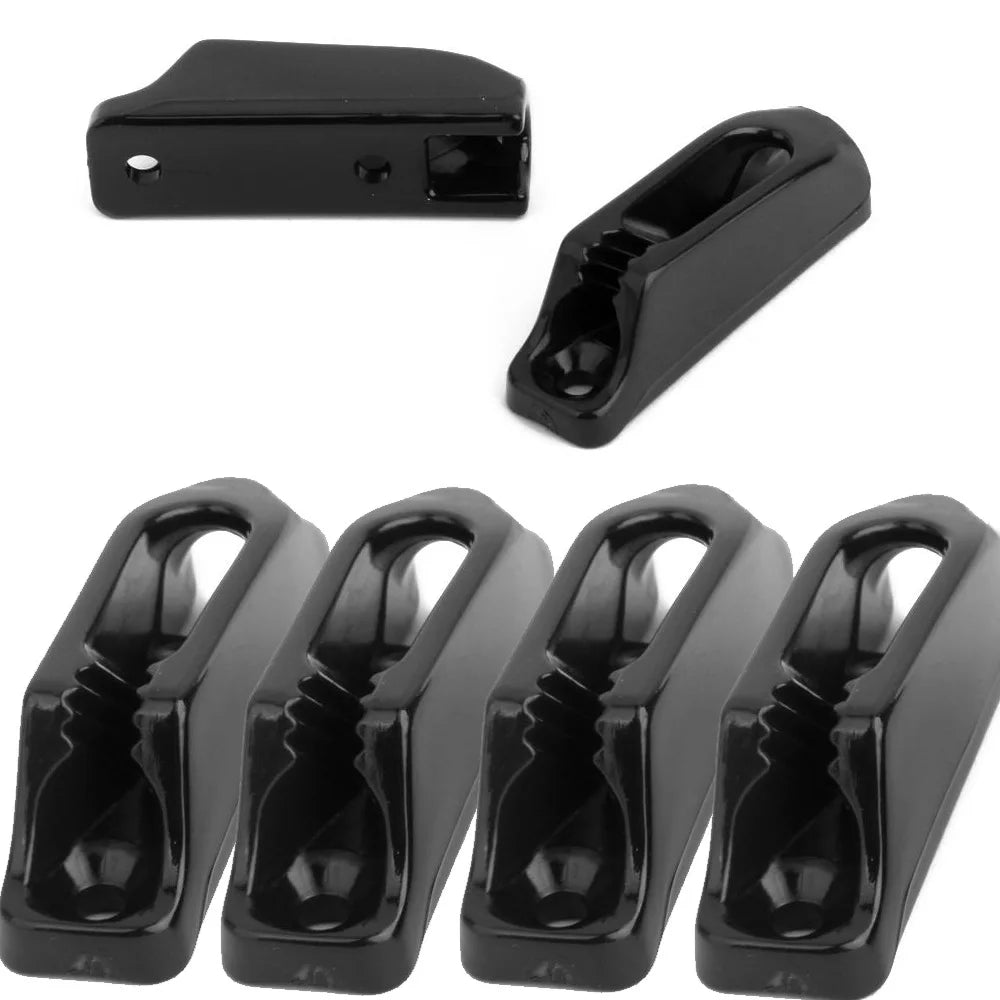 6PC Kayak Canoe Nylon Self-lock Rope Cord Tensioner Runner Anchor Jam Cleat 6PCs