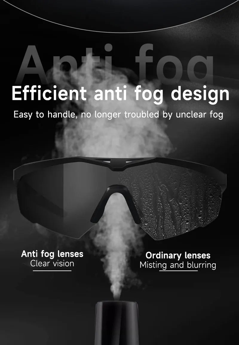 3 Lens Impact-Resistant Shooting Glasses 2.5mm Military Tactical Glasses Anti-Fog Windproof Road Cycling Goggles Antiparras