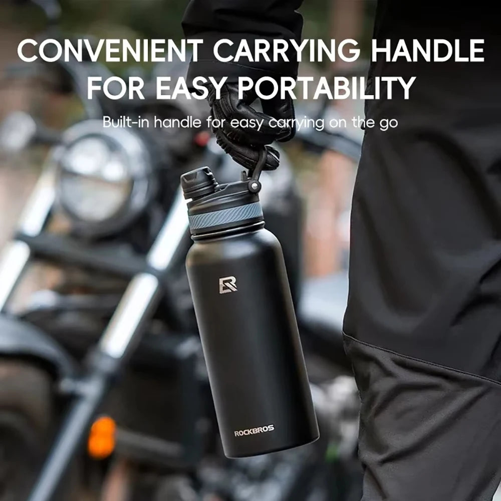 Stainless Steel Insulated Water BottleSports Insulated Water BottleLeak-proof and BPA-freeReusable Suitable for Cycling Running