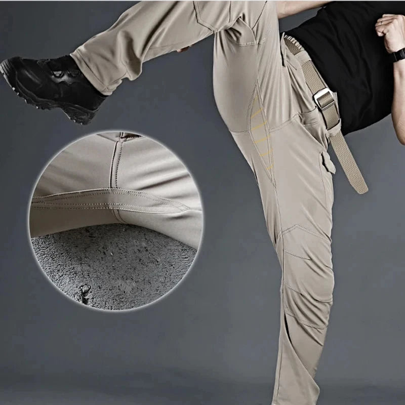 New Tactical Cargo Pants Elastic Outdoor Work Trousers Casual Autumn Waterproof Outdoor Hiking Multi-pocket Wear-resistant Pant