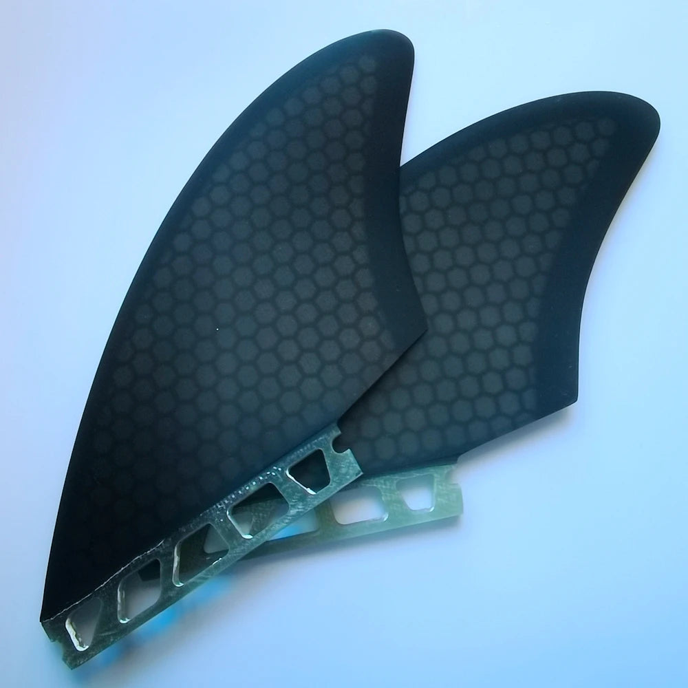 Fiberglass Twin Fish Surf Fins, Keel Surfboard Fin Surfing Accessory