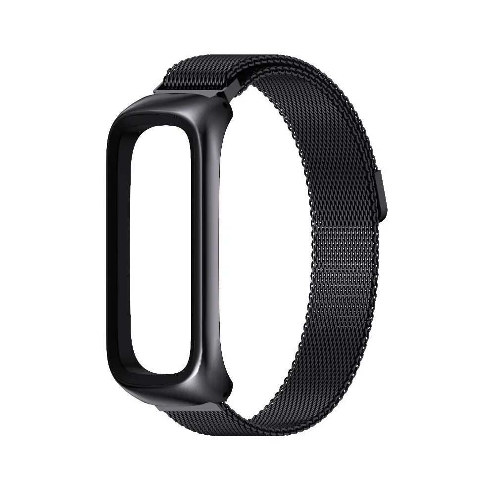 Uthai s50 metal fivela de aço inoxidável pulseira de relógio magnético para samsung galaxy fit 2 pulseira acessórios relógio inteligente